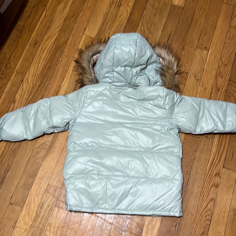 2024 Baby Girls and Boys Winter Warm Hooded Fur Trim Zipper Snows set - Picture 5 of 7